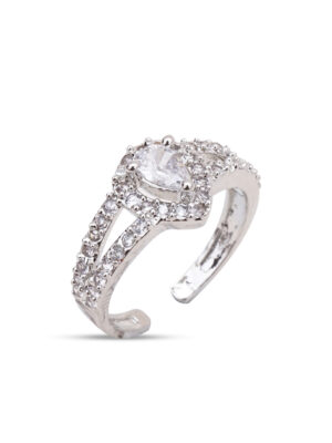 heart ring with diamond